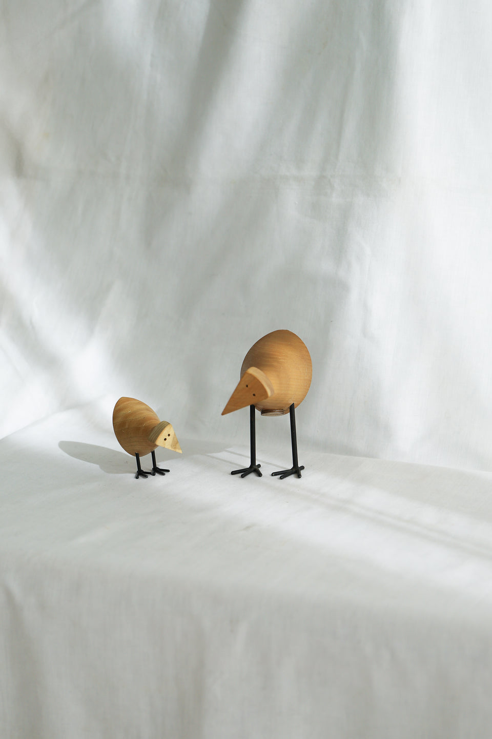 木製 バードオブジェ 置物 ミッドセンチュリー/Wood with Wire Leg