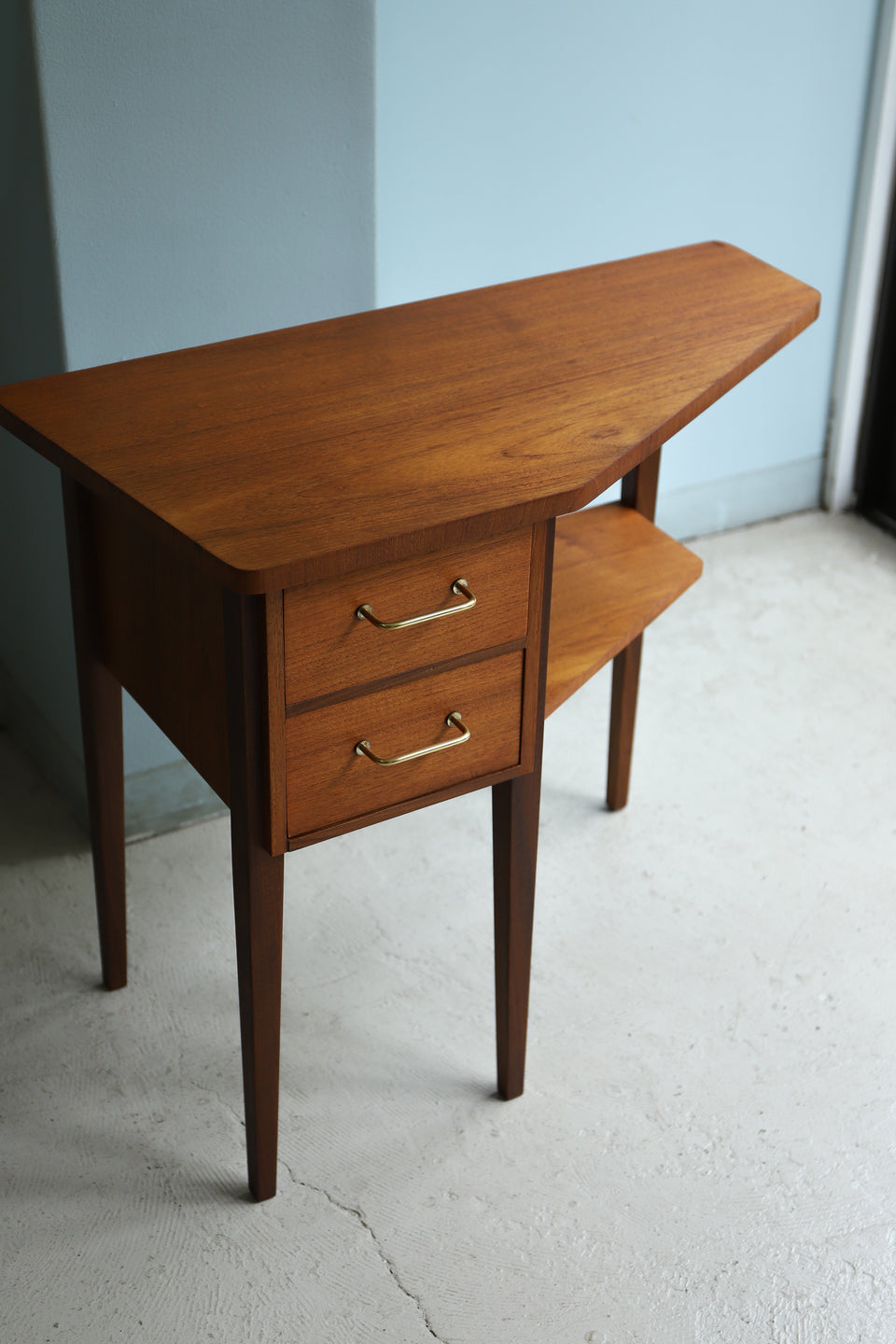 デンマークヴィンテージ コーナーコンソールテーブル 北欧家具/Danish