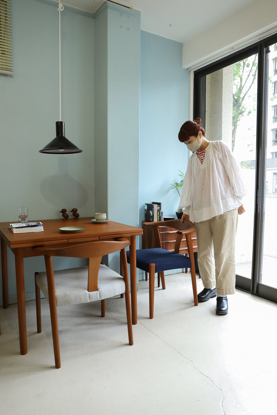 ジャパンヴィンテージ アームチェア 椅子 チーク材 北欧デザイン