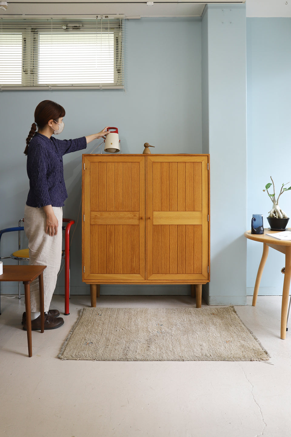 デンマークヴィンテージ キャビネット オーク材 収納家具 北欧