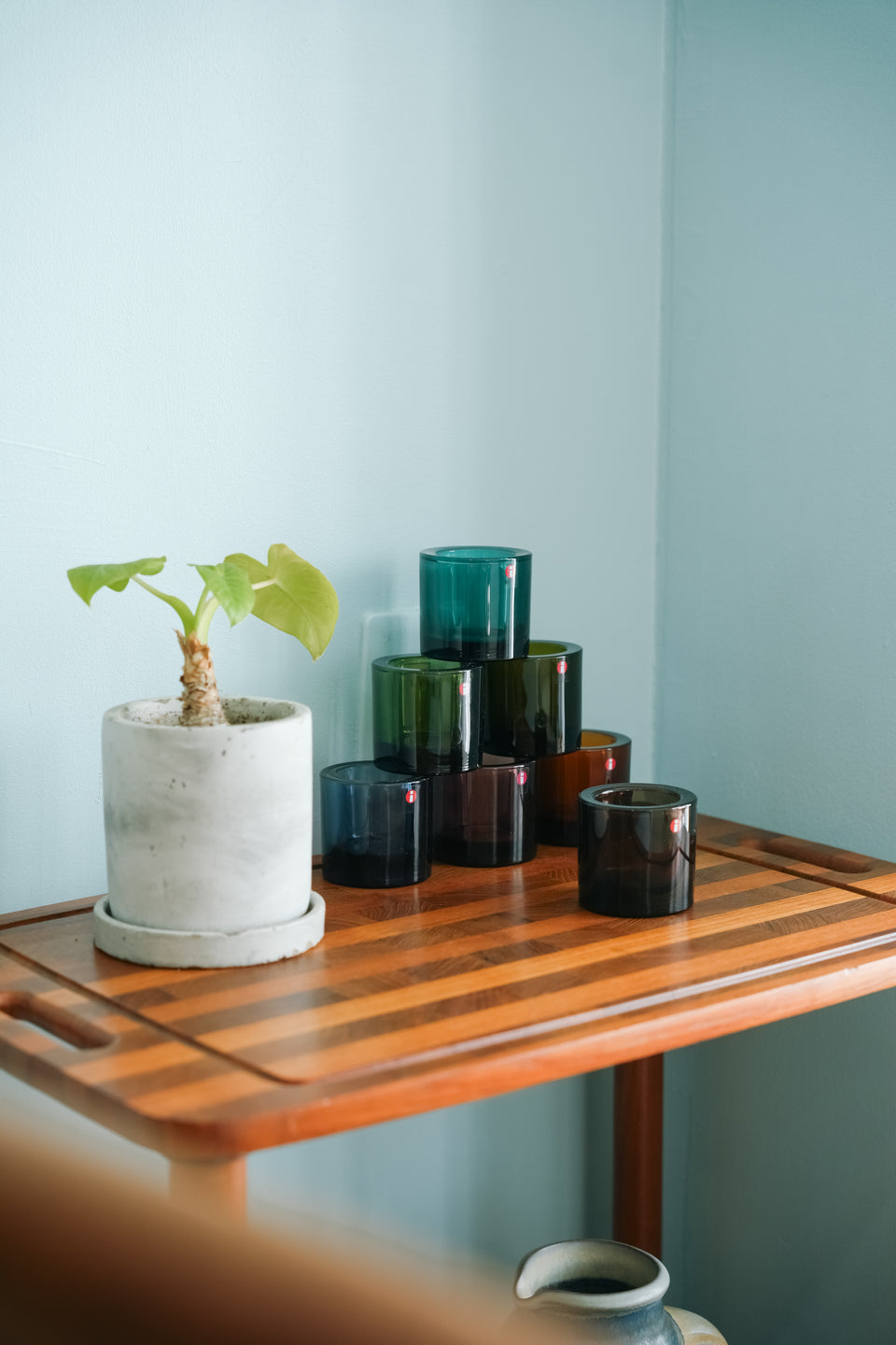 イッタラ マリメッコ キビ キャンドルホルダー ガラス 北欧インテリア