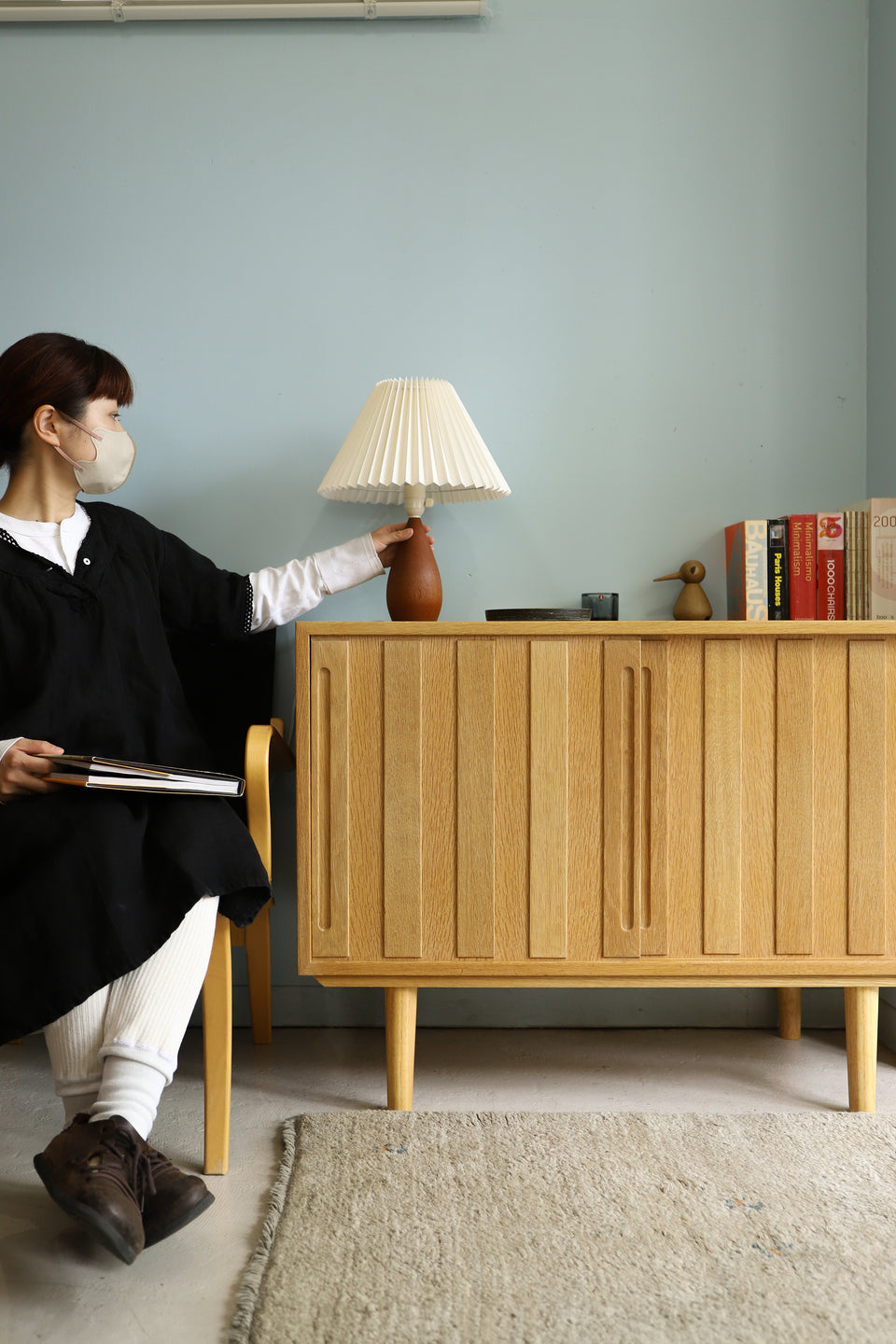 ハンス・J・ウェグナー キャビネット オーク材 デンマークヴィンテージ