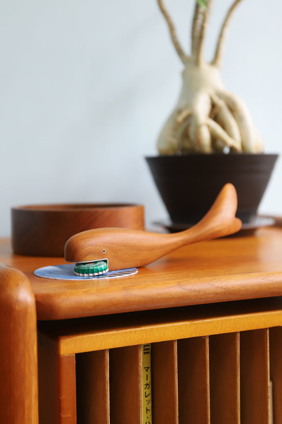 デンマークヴィンテージ 栓抜き ボトルオープナー オブジェ チーク材