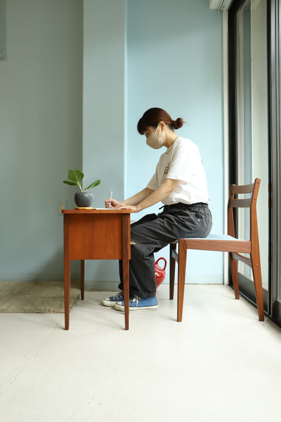 デンマークヴィンテージ コーナーコンソールテーブル 北欧家具/Danish