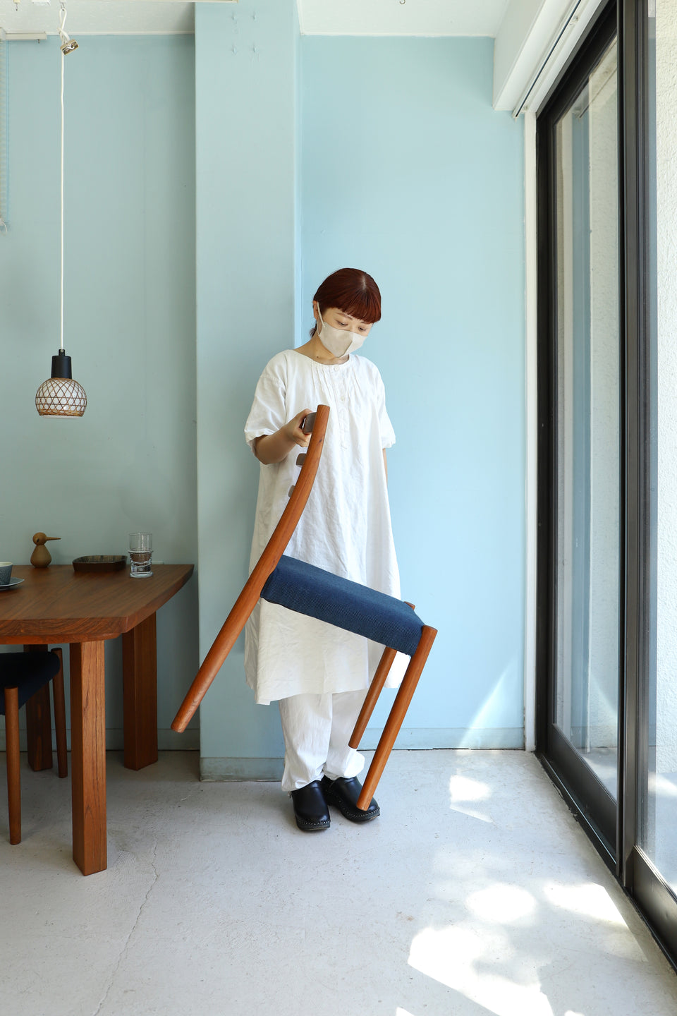 ジャパンヴィンテージ 日進木工 ダイニングチェア 椅子 チーク材