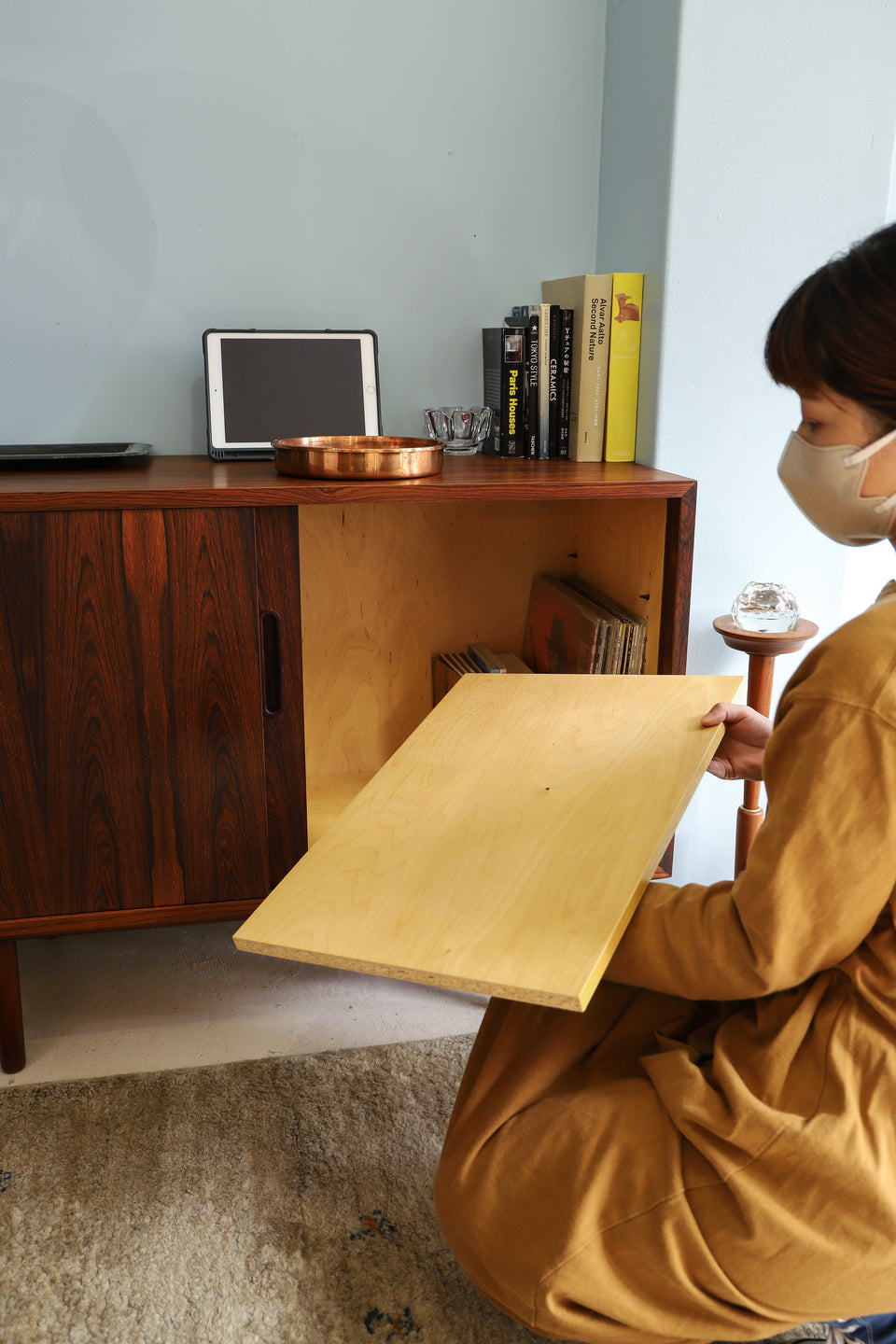 デンマークヴィンテージ サイドボード ローズウッド 収納 北欧家具