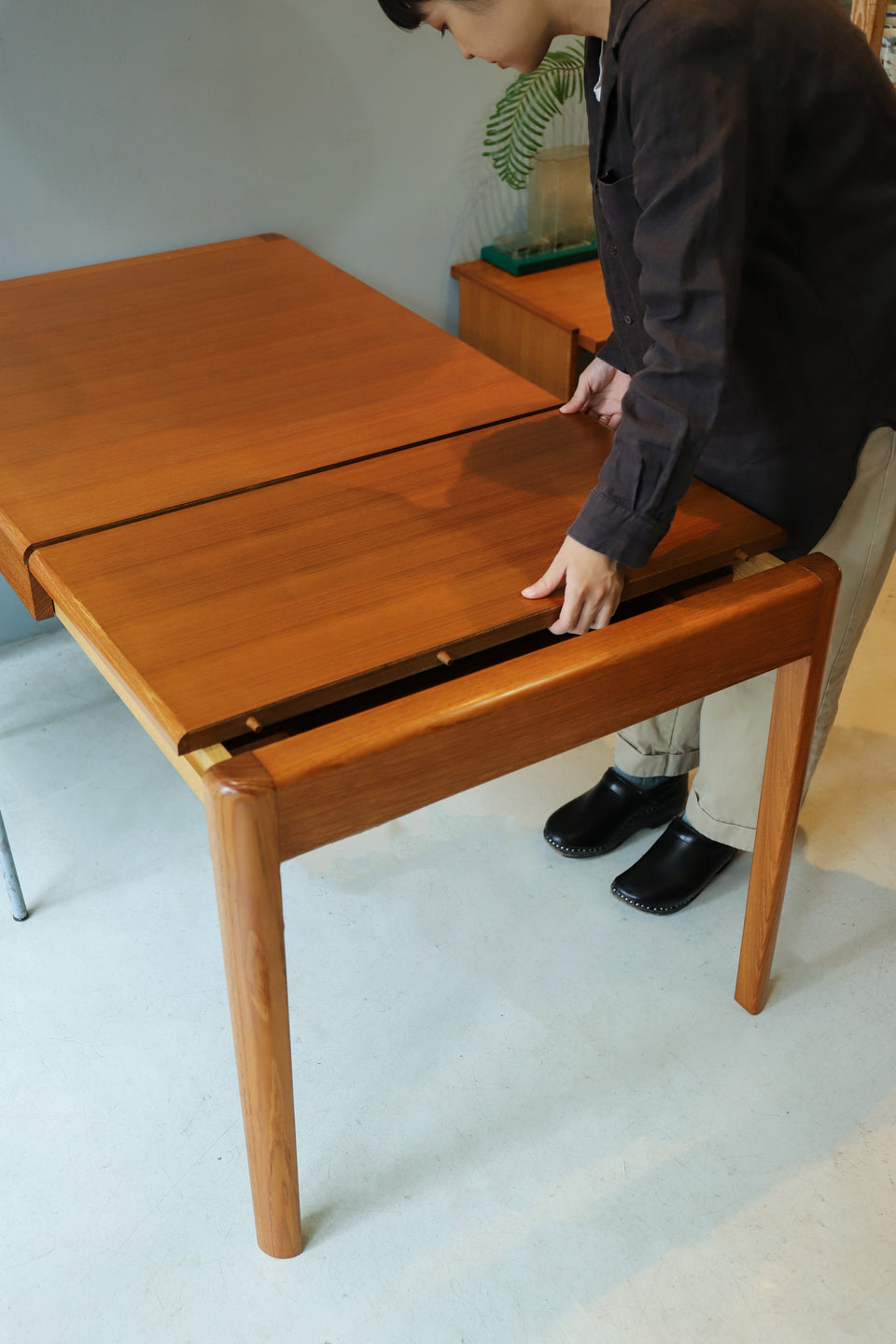 ジャパンヴィンテージ 青林製作所 エクステンションダイニングテーブル