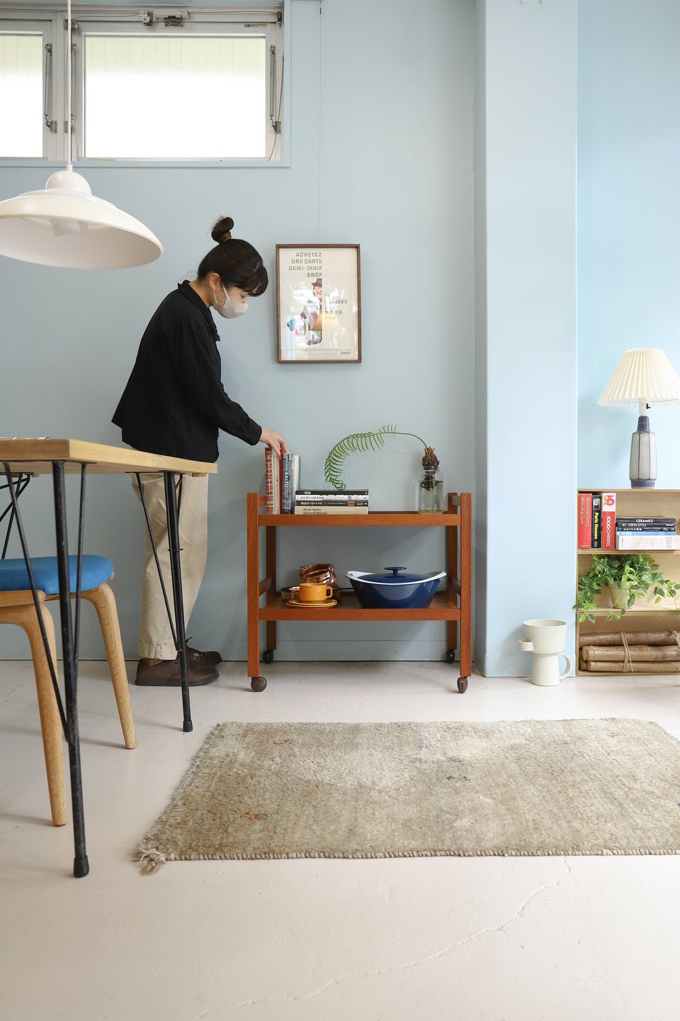 デンマークヴィンテージ ワゴン バーカート チーク材 北欧家具/Danish