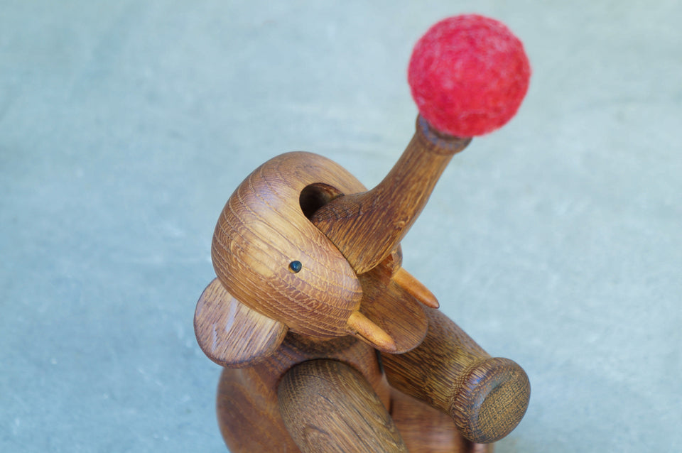 カイ・ボイスン エレファント ゾウ ヴィンテージ オーク材 玩具 北欧