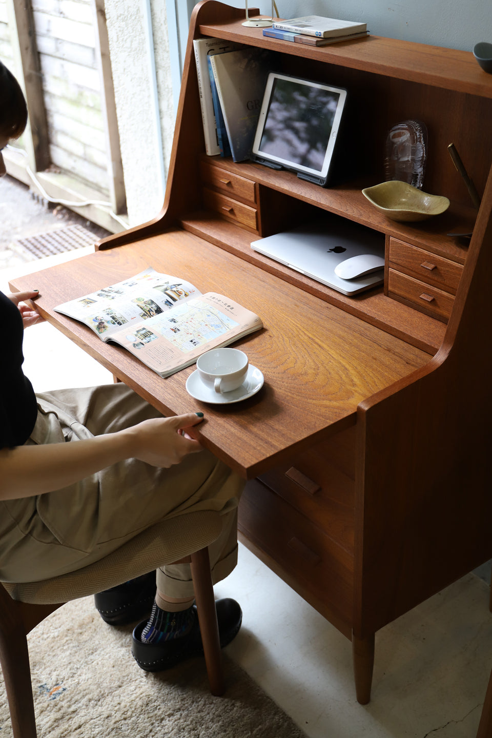 デンマーク ヴィンテージ ライティング ビューロー 北欧モダン デスク