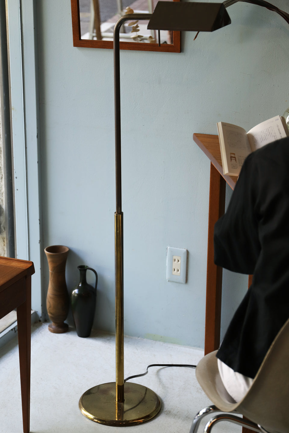 イタリアヴィンテージ レルコ フロアスタンド/Relco Italy Brass Floor