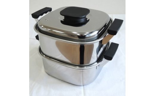 角型蒸し器2段 22cm (蒸し布付) FCSF025002 TF | 【公式】つばふる