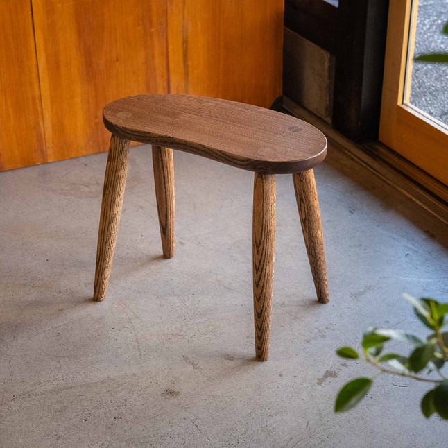 飛騨の職人が製作 組木加工 スツール キッチンスツール 木製