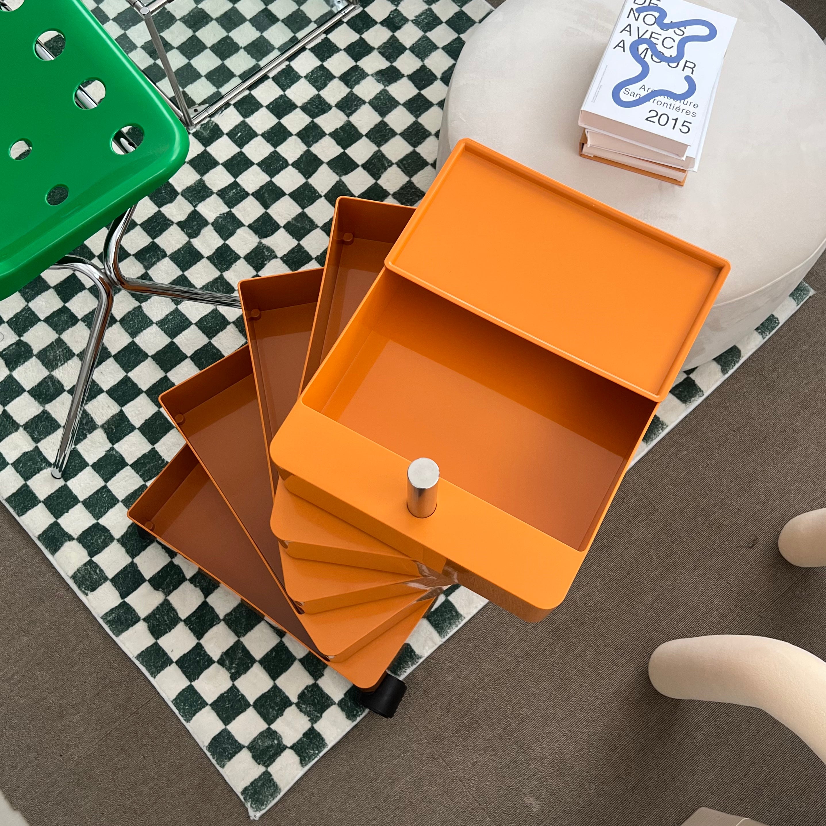 furnihunter【即納】カラフル5段ストレージボックス/おしゃれラック 棚