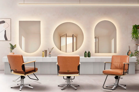 美容室専用のセット面スペースミラー｜美容室 セット面｜美容室 鏡