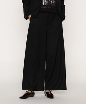 ウールギャバジン サイドタックワイドパンツ（18-05PM02-205）｜メゾン