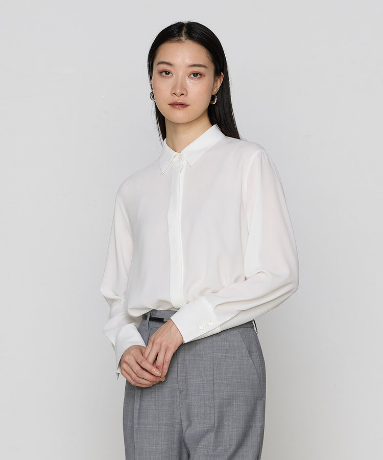 TALLサイズ 〕 トリアセジョーゼット シャツ（34-73HK02-205）｜コムサ