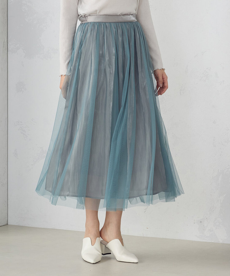チュールギャザースカート（38-50FG51-204）｜コムサモデルズ（COMME
