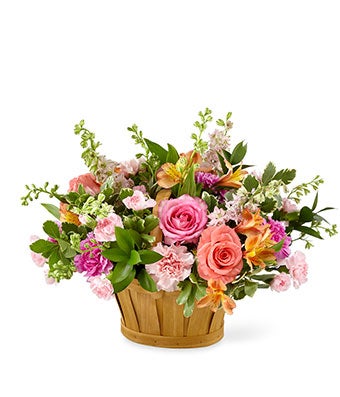 Peachy Keen Basket at From You Flowers