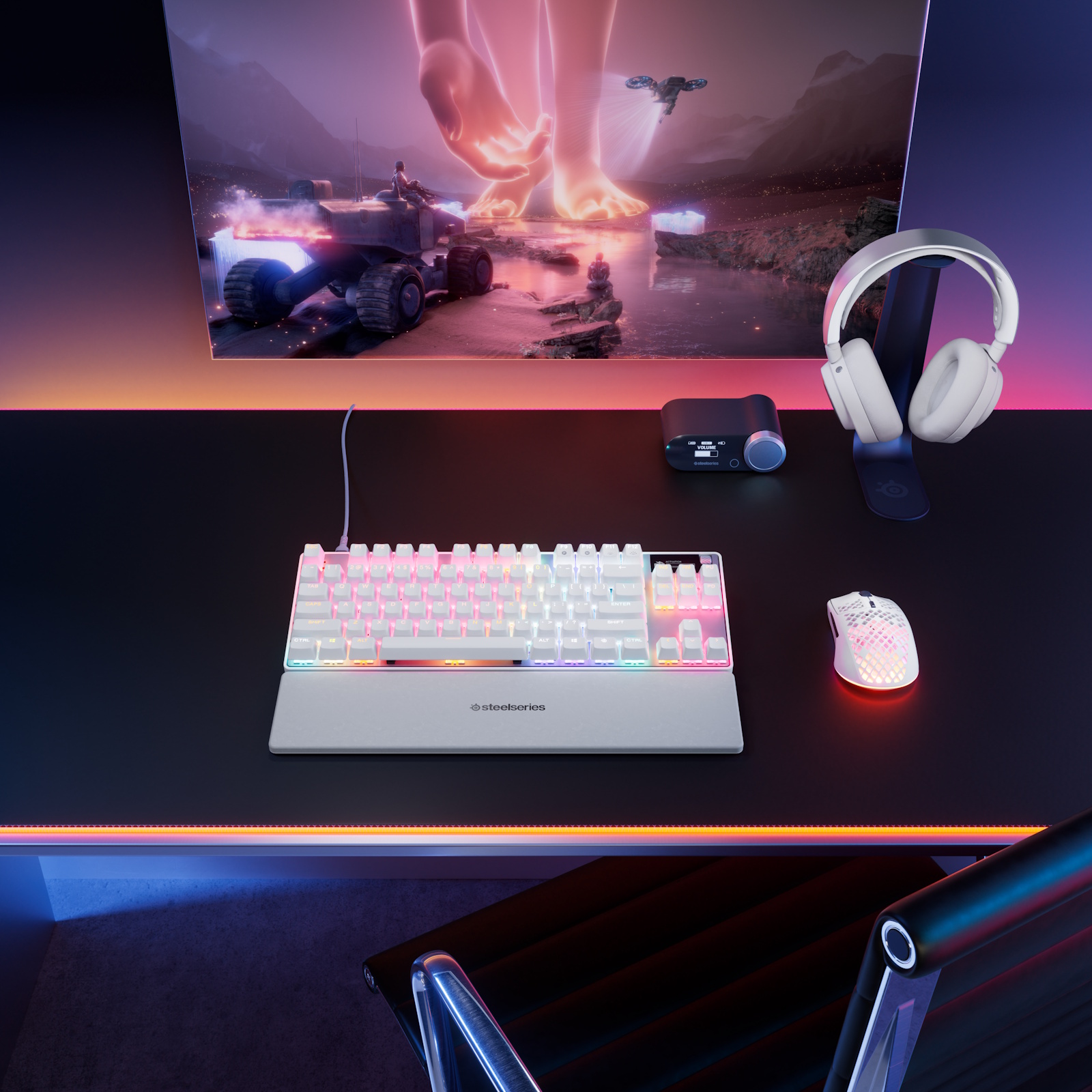 SteelSeriesのゲーミングキーボード「Apex Pro Gen3」にホワイトモデル