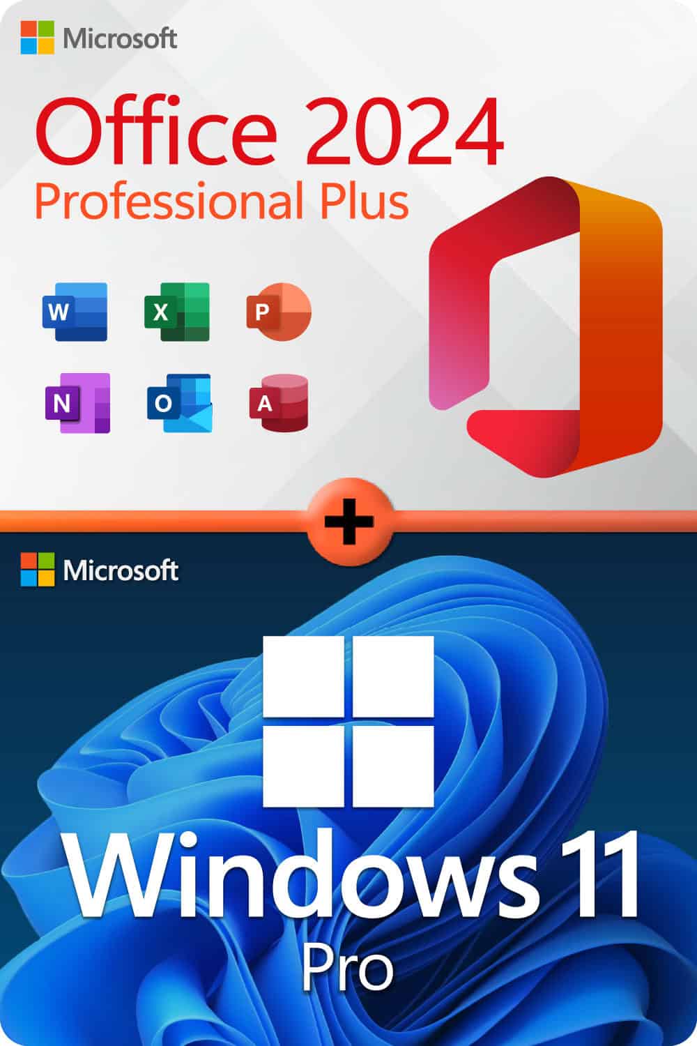 Microsoft Office 2024 Professional Plus + Microsoft Windows 11