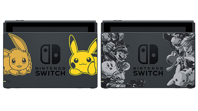 Nintendo Switch「ポケモン」「スマブラ」セットのドック/ジョイコンは