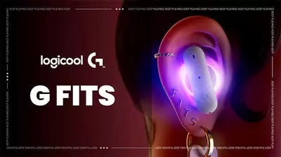 ロジクールGのUSBワイヤレス ゲーミングイヤホン「G FITS」が予約開始