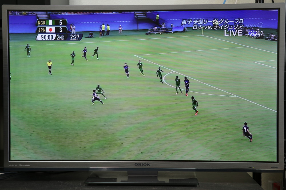 安い分だけ映像は平べったい感じが…ORION 32インチテレビDP323-1HG1