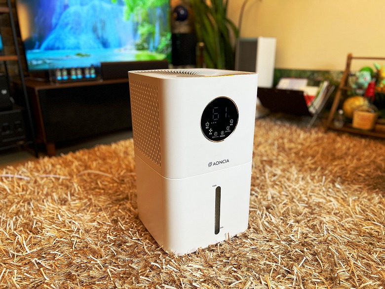 AONCIA 音声操作気化式加湿器 moka レビュー】タッチパネル＆リモコン
