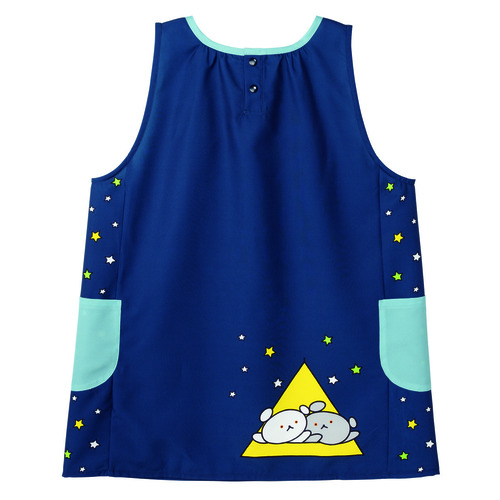 すてきな先生vol.100|こぐまちゃん星エプロン 4L-5L ネイビー|学研の