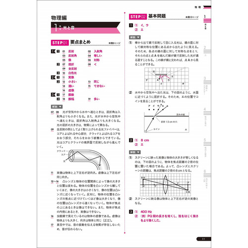 パーフェクトコース問題集|わかるをつくる 中学理科問題集 新装版|学研