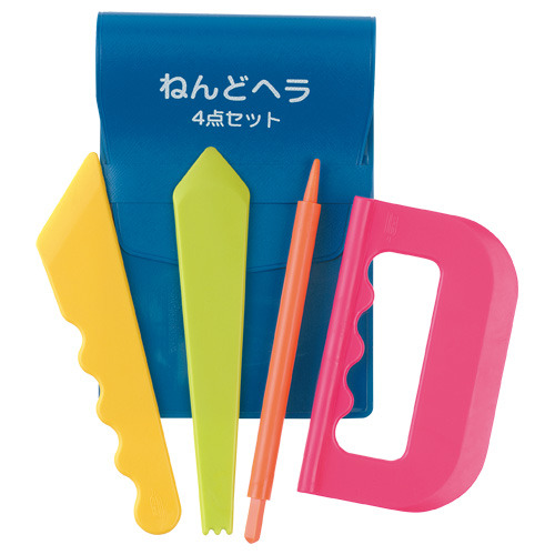2026新学期用品|ねんどヘラ 4点セット（ケース入）|学研の保育用品