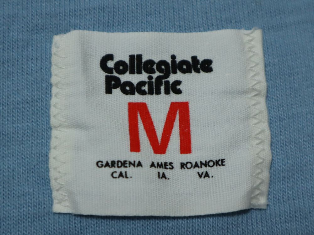 70s USA製 Collegiate Pacific ビンテージ カレッジ プリント