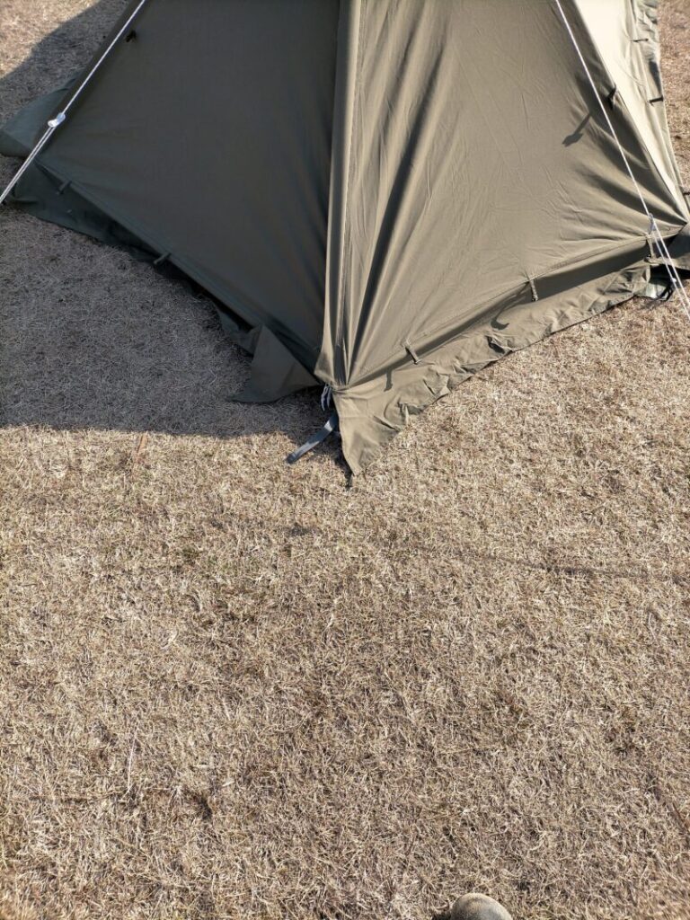 バンドックソロベースEXを二股ポール化！室内広々で超快適！！