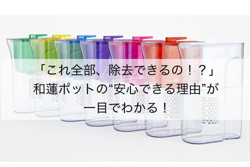 和蓮ポット浄水性能を徹底解説｜PFOS・有機フッ素化合物も除去する