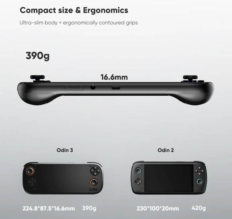 AYN Odin3」発表！Snapdragon 8 Elite搭載で8000mAhバッテリー搭載の