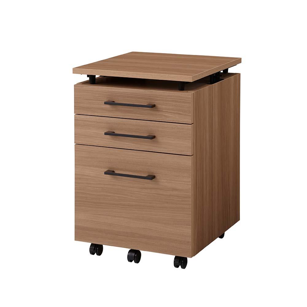 木製 天板昇降ワゴン 3段 幅41.6 奥行44.5cm (サイドキャビネット