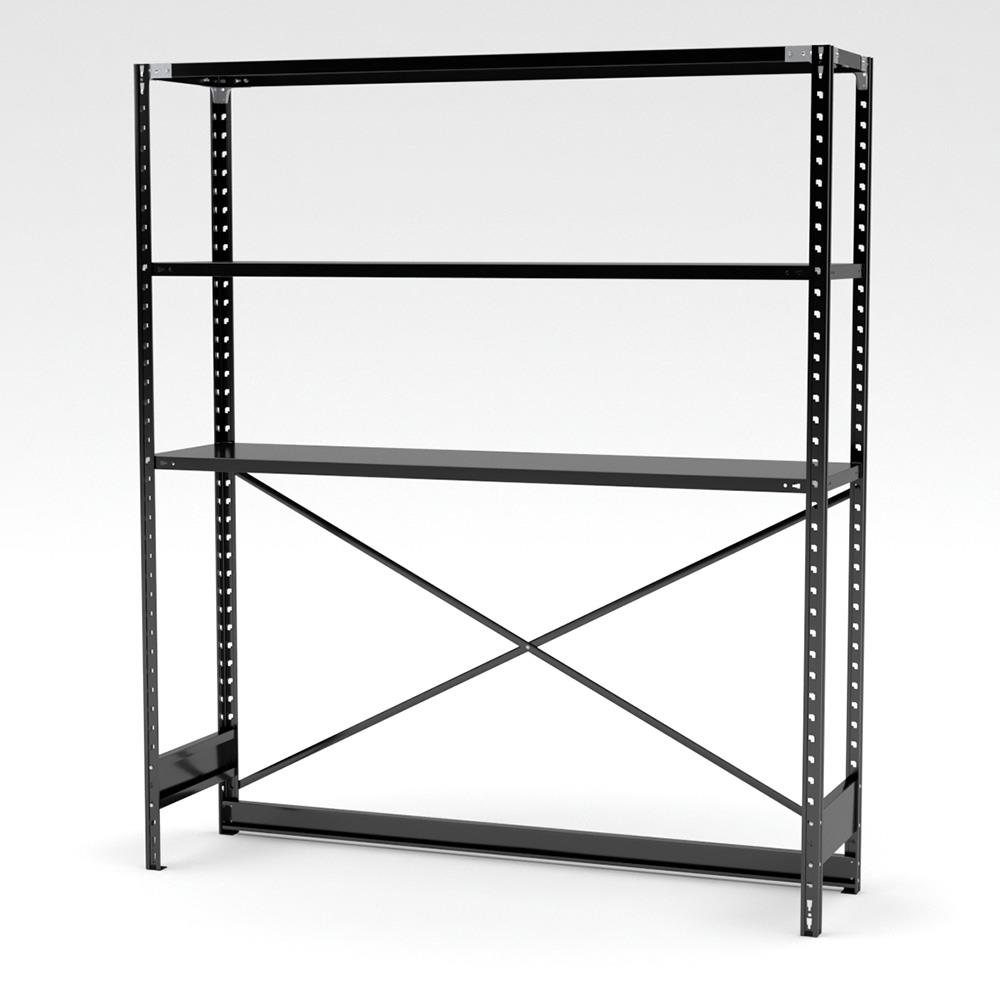 抗菌ABラック 下段開放タイプ 幅181.2×奥行61.2×高さ180cm (スチール