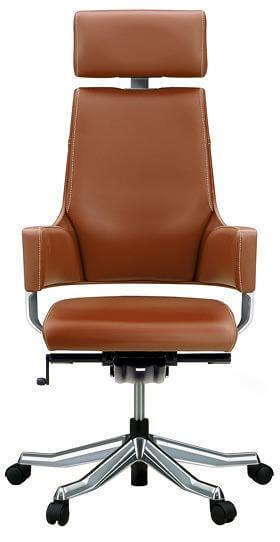 オフィスチェア DELPHI/デルフィ パソコンチェア ハイバック 総革張り