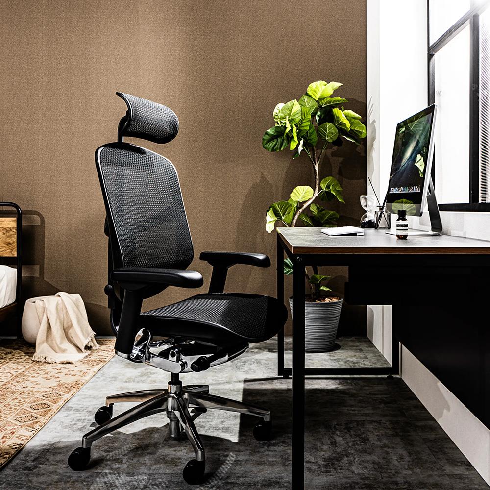 Ergohuman エルゴヒューマン enjoy2 ハイタイプ ヘッドレスト付き