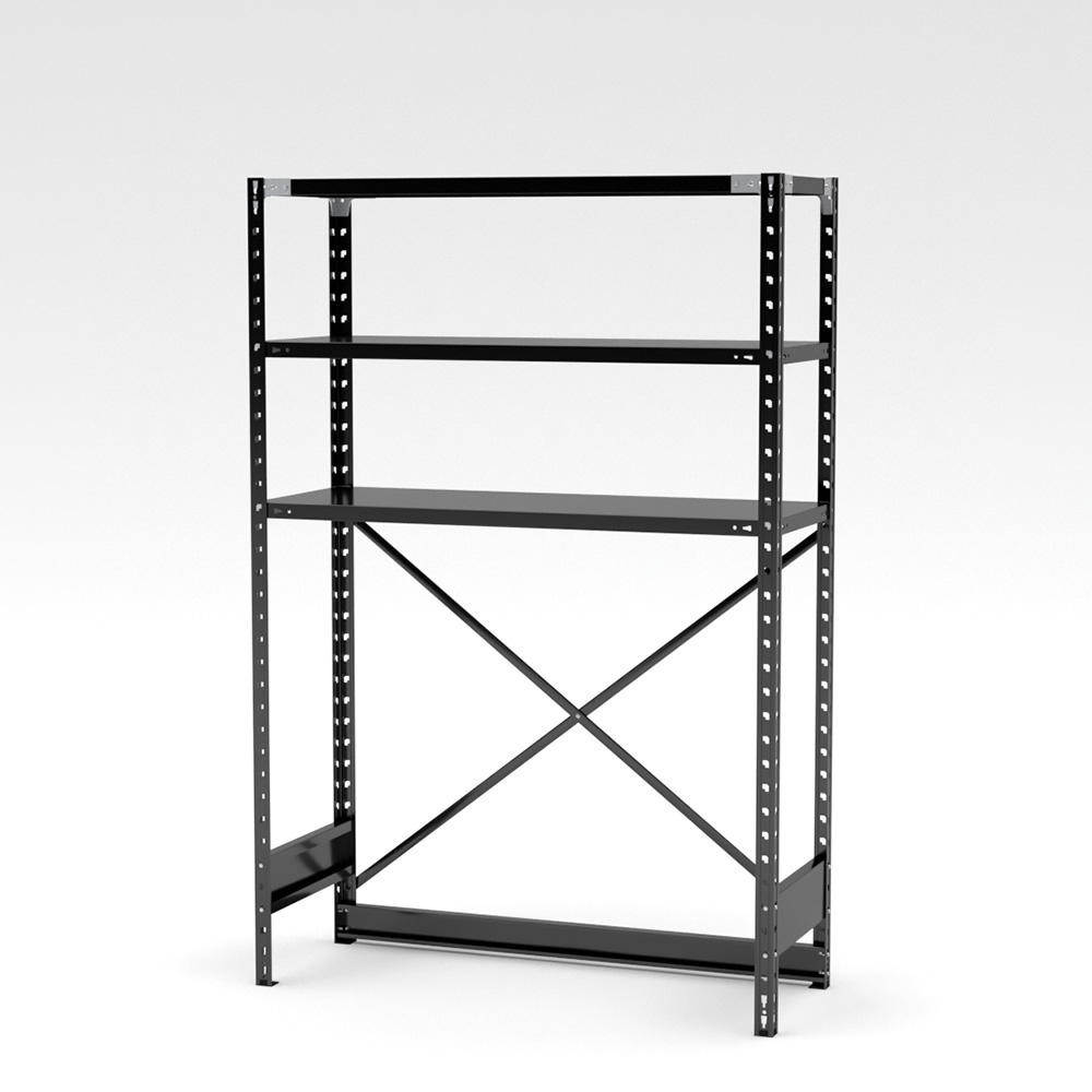 抗菌ABラック 下段開放タイプ 幅121.2×奥行46.2×高さ180cm (スチール