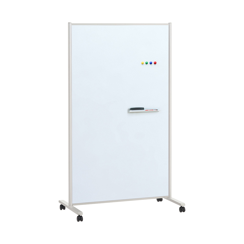 PLUS ホワイトボード スクリーンパネル 衝立型 幅91.2×高さ153.4cm の