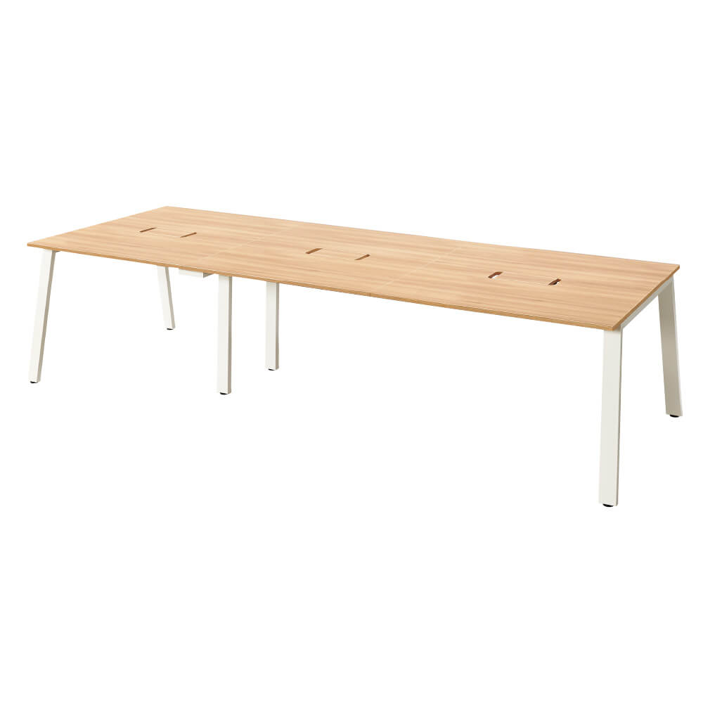 MRフリースタイルデスク スタンダード 幅300cm 奥行120cm 配線収納付