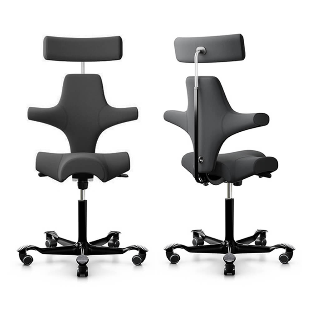 HAG Capisco カピスコ チェア ヘッドレスト付 クロス張り ミドルハイ