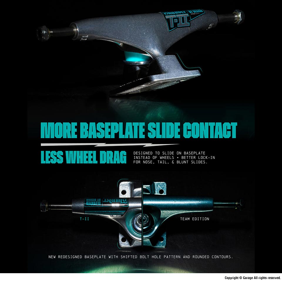 THUNDER TRUCKS T Ⅱ POLISHED 147 SET スケートボード(スケボー