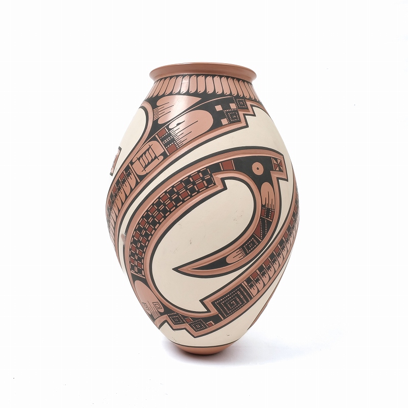 マタ・オルティス陶器 by Lazaro Ozuna Silveira トラディショナル柄