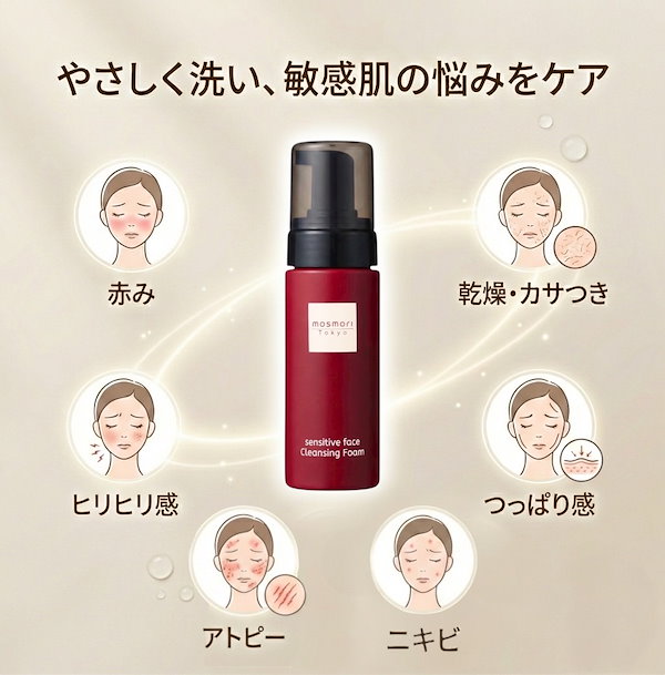 Qoo10] mosmori 【洗顔フォーム】 ニキビ 肌荒れ 肌の赤