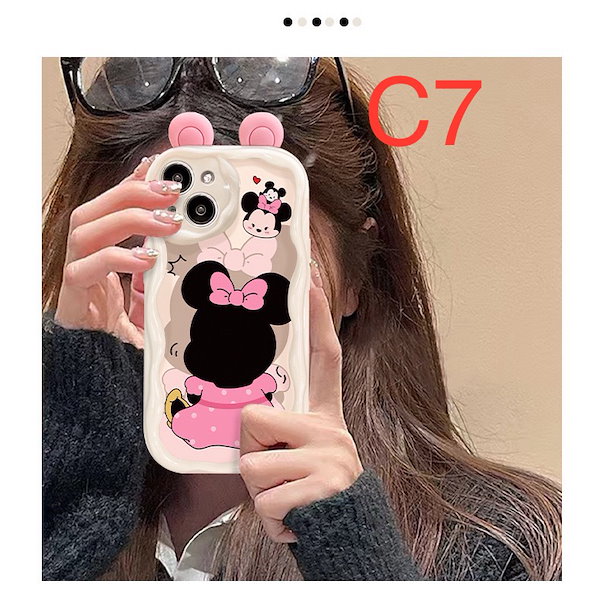 Qoo10] ミッキー,ミニー iphone15ケース