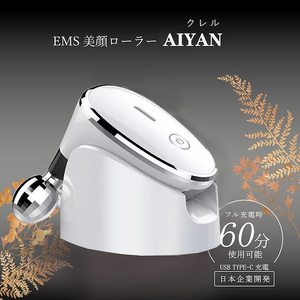 Qoo10] KAKUSAN 美顔ローラー ミニ EMS 顔 小顔ロー