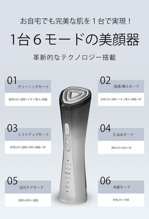 Qoo10] NiZmir 【10% OFF！】美顔器 美容器 RF